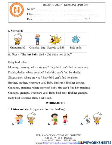 The lost baby bird-Lesson3-No.5