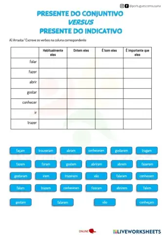 Presente do Conjuntivo