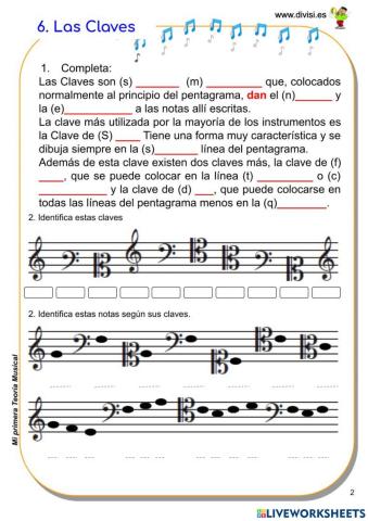 LAS CLAVES en Música