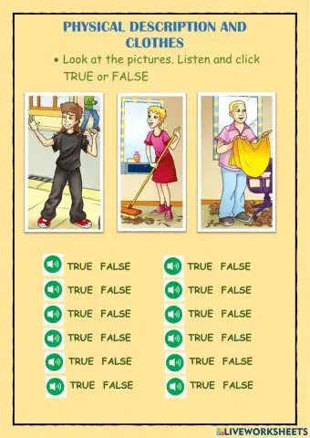 Physical description and clothes