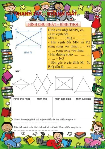 Hình chữ nhật. Hình thoi