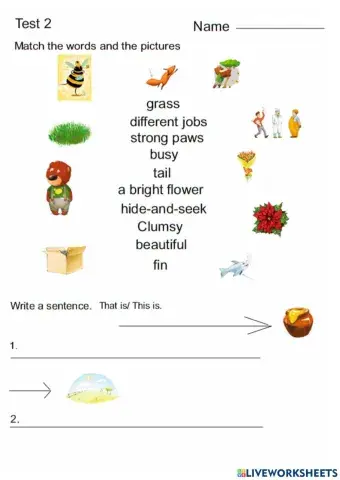 Clumsy. Test 2. In and by the river