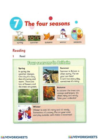 Reading Seasons
