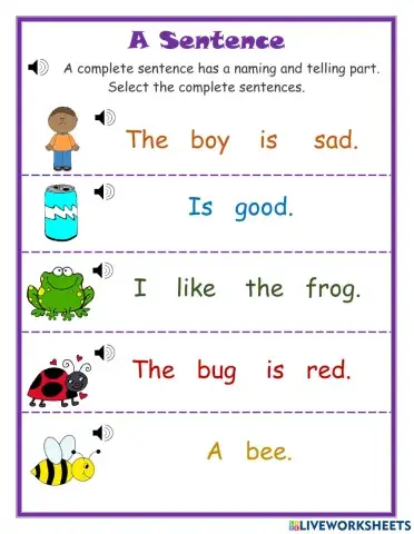 Sentence or Fragment DJ