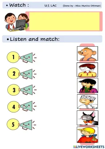 Watch,listen and match