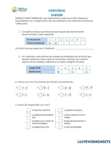 Razones y Proporciones