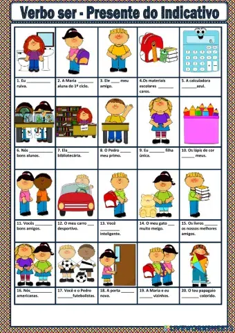Verbo SER - Brazilian Portuguese