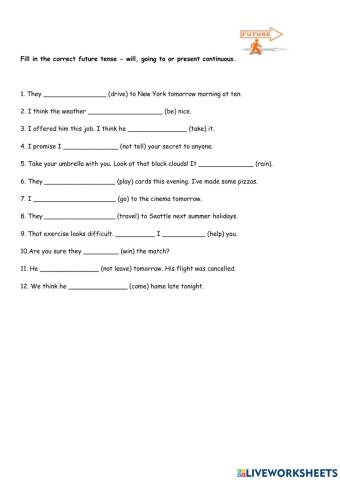 Talking about future