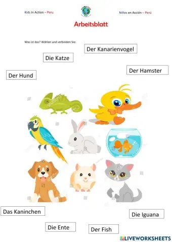 KINDISCH 1.2 - UNTERRICHT 3 - die Tierfamilie