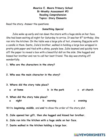 Reading Comprehension