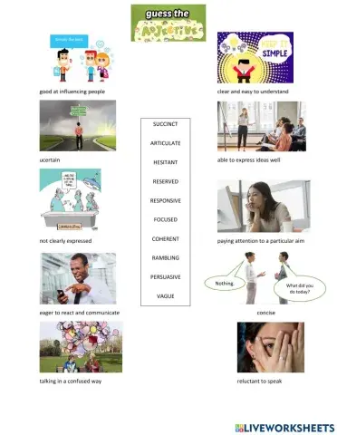 Market leader: Unit 1 - Adjectives and Idioms