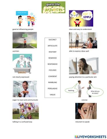 Market leader: Unit 1 - Adjectives and Idioms