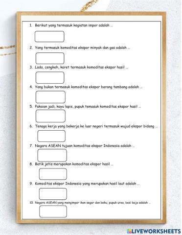 Komoditas ekspor indonesia
