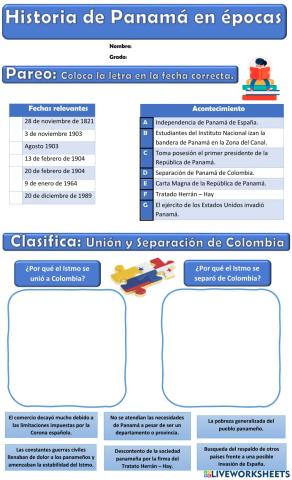 Historia de Panamá - Épocas