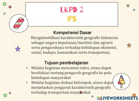 LKPD IPS Transportasi dan letak geografis