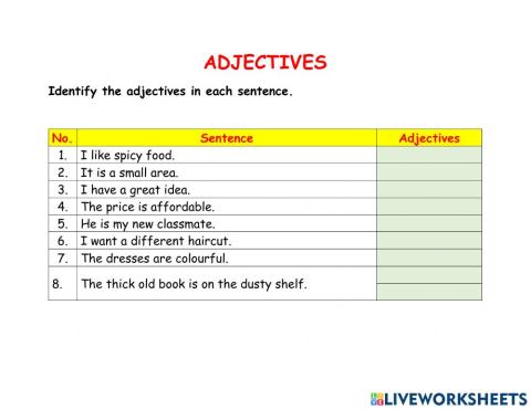 Adjectives
