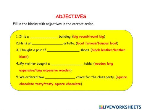 Adjectives