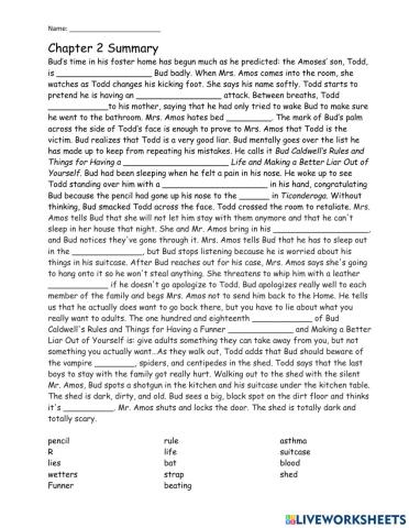 Bud, Not Buddy Chapter 2 Summary