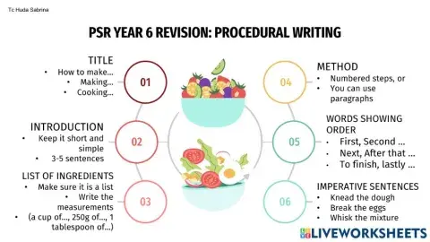 PSR Procedural Writing: Making Roti Canai