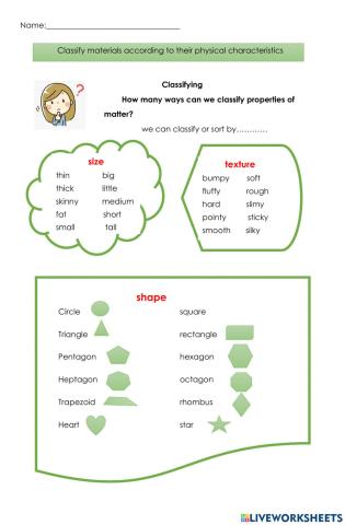 Characteristics of Matter
