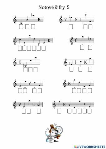 Notové šifry 5