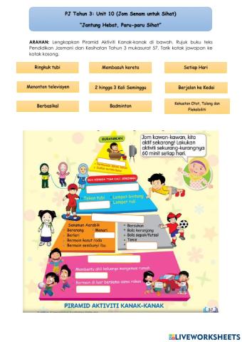 PJ Tahun 3 Unit 10 (Jom Senam untuk Sihat)