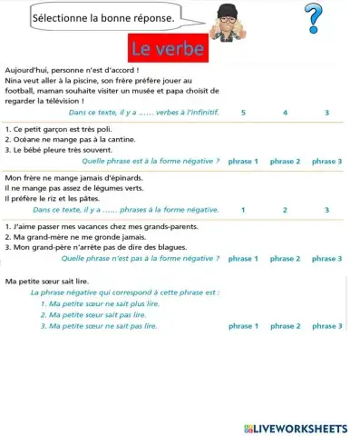 Grammaire le verbe teacher geraldine s6