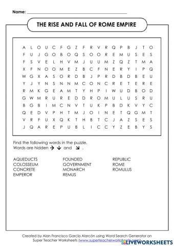 The rise and fall of rome empire