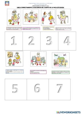 Ordenar la secuencia de cuento