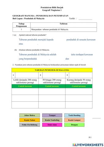 Bab 8 PENDUDUK DI MALAYSIA