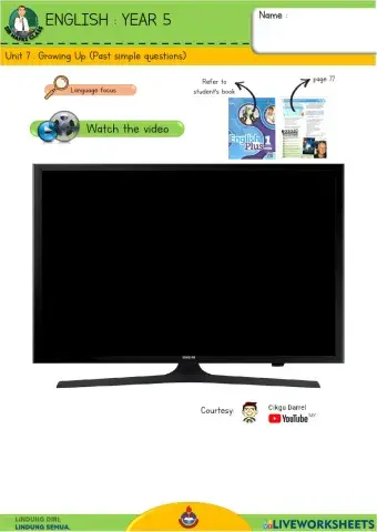 English Y5 - Growing Up 3