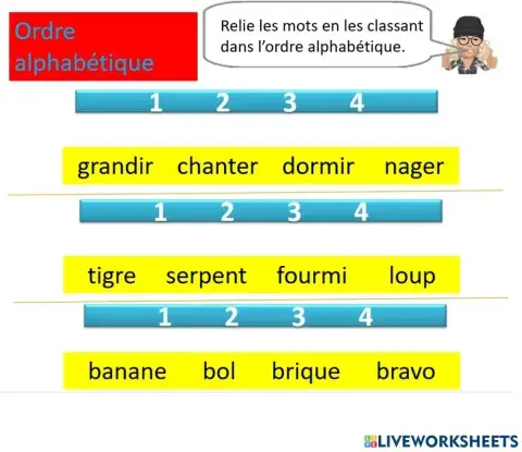 Orthographe alphabet teacher geraldine 6