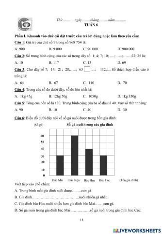 BTCT Toán 4 Tuần 6