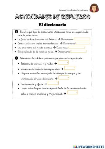 El diccionario