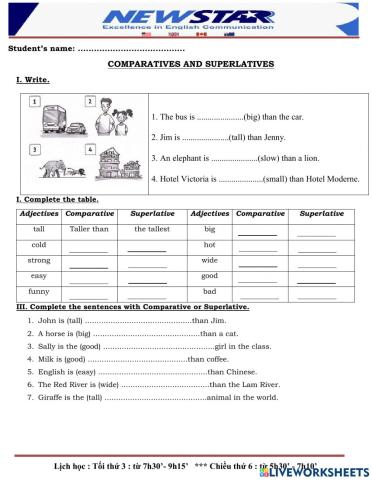 Movers HW COMPARISON 10-10