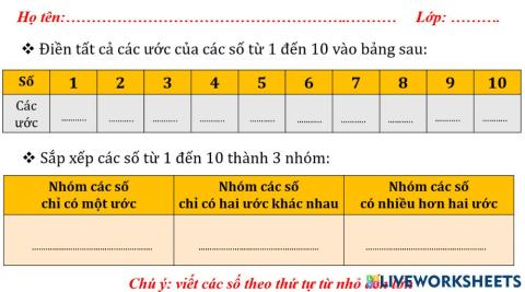 KHỞI ĐỘNG: SỐ NGUYÊN TỐ. HỢP SỐ