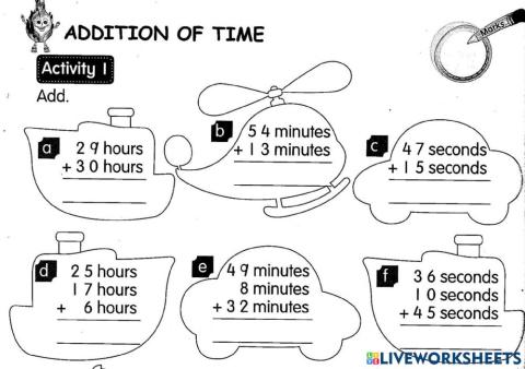 Addition Of Time