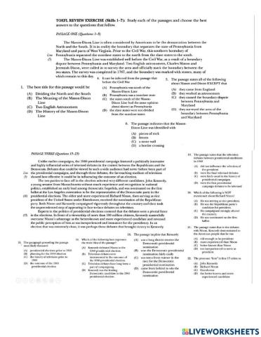 Reading toefl practice