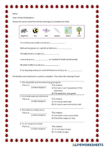 Similes & Metaphors