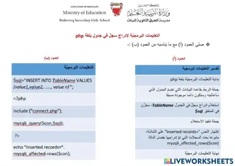 التعليمات البرمجية