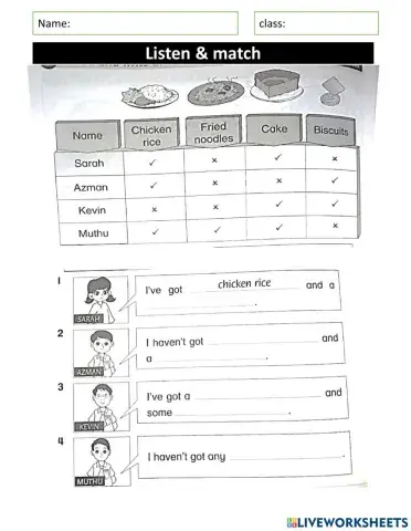 Listening lunch time