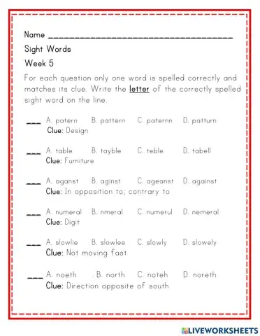 Sight Words