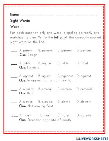 Sight Words