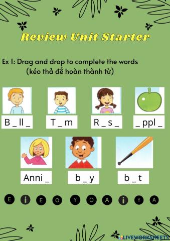 Review Unit Starter 1