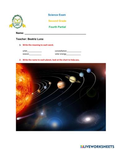 Planets, season, moon