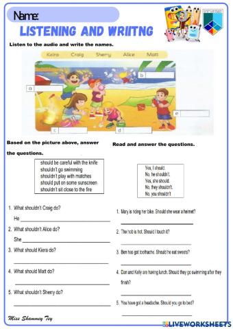 Module 10 Workbook Let's play p.89