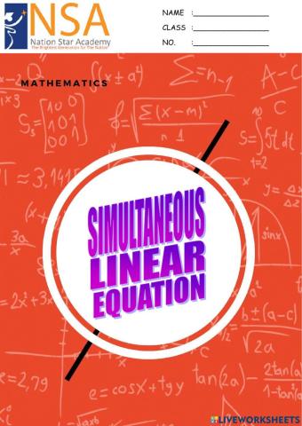 Simultaneous linear equation