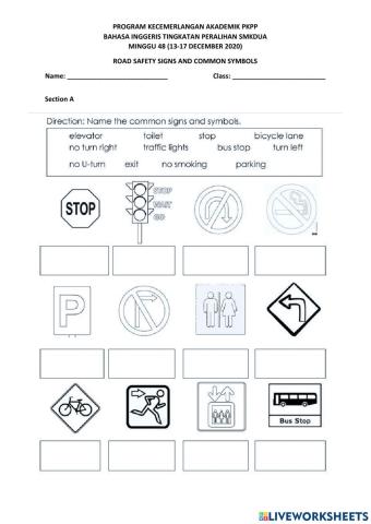 Road signs and other signs