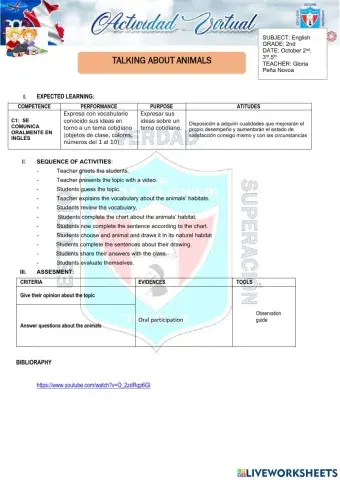 Talking about animals