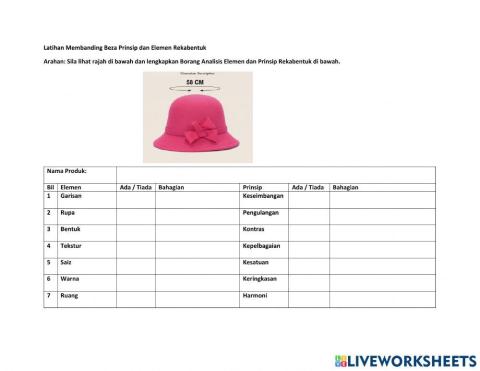Membanding Beza Elemen dan Prinsip Rekabentuk